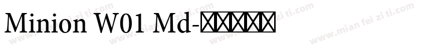 Minion W01 Md字体转换